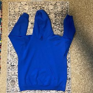 Blue Gildan hoodie